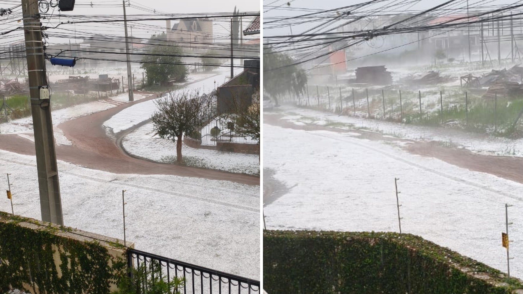 Granizo faz cidade parecer coberta de neve no PR: entenda fenômeno que manteve pedras de gelo sem derreter por 16 horas