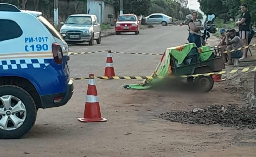 Corpo de lavrador foi encontrado pelo filho — Foto: Rozineide Gonçalves/Divulgação
