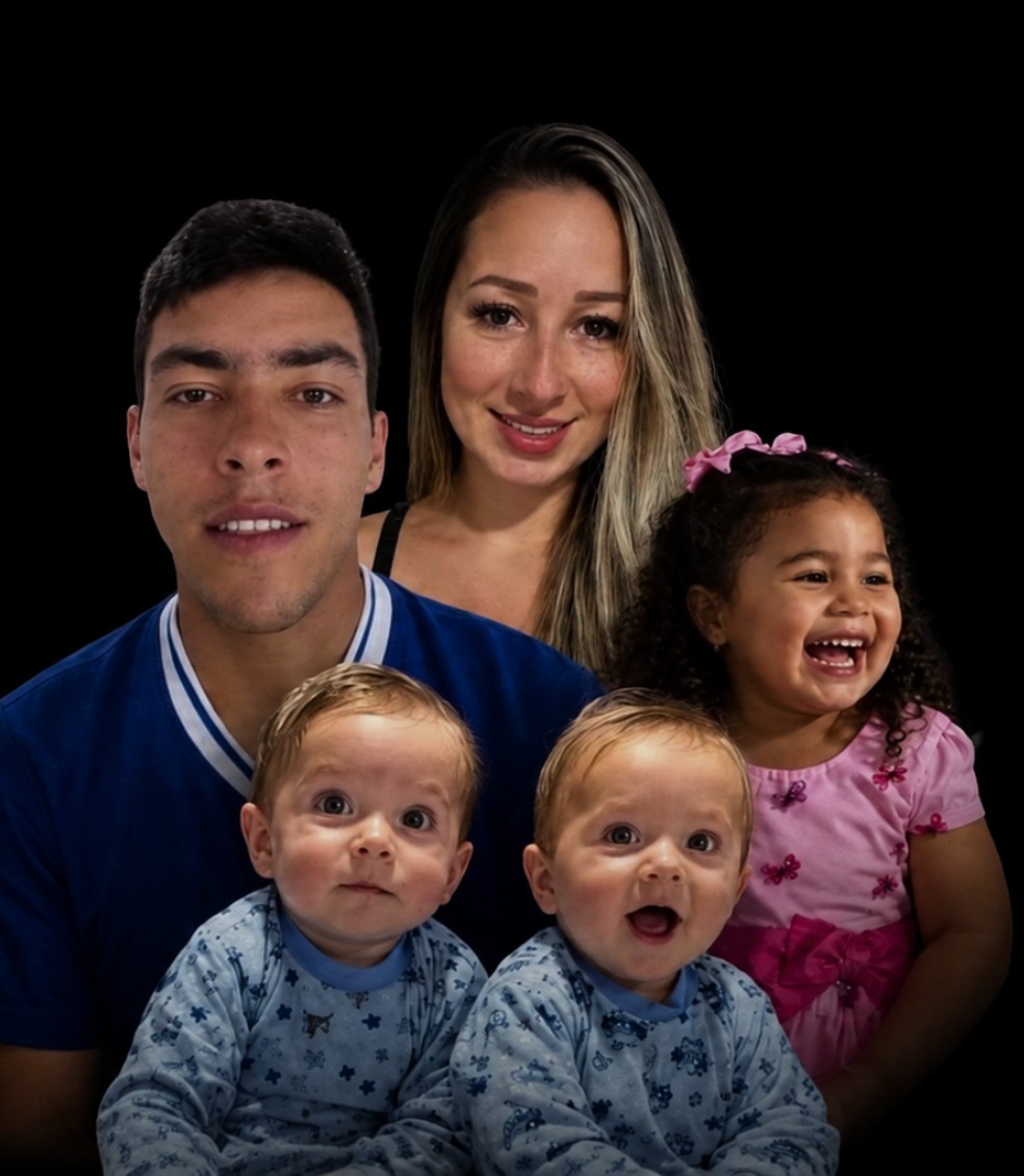 Família morreu em acidente na rodovia — Foto: Reprodução/Redes Sociais e Eduardo Andrade/RPC