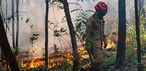 Bombeiros atuam em incêndio em zona rural de Itacoatiara. — Foto: Liam Cavalcante/Rede Amazônica