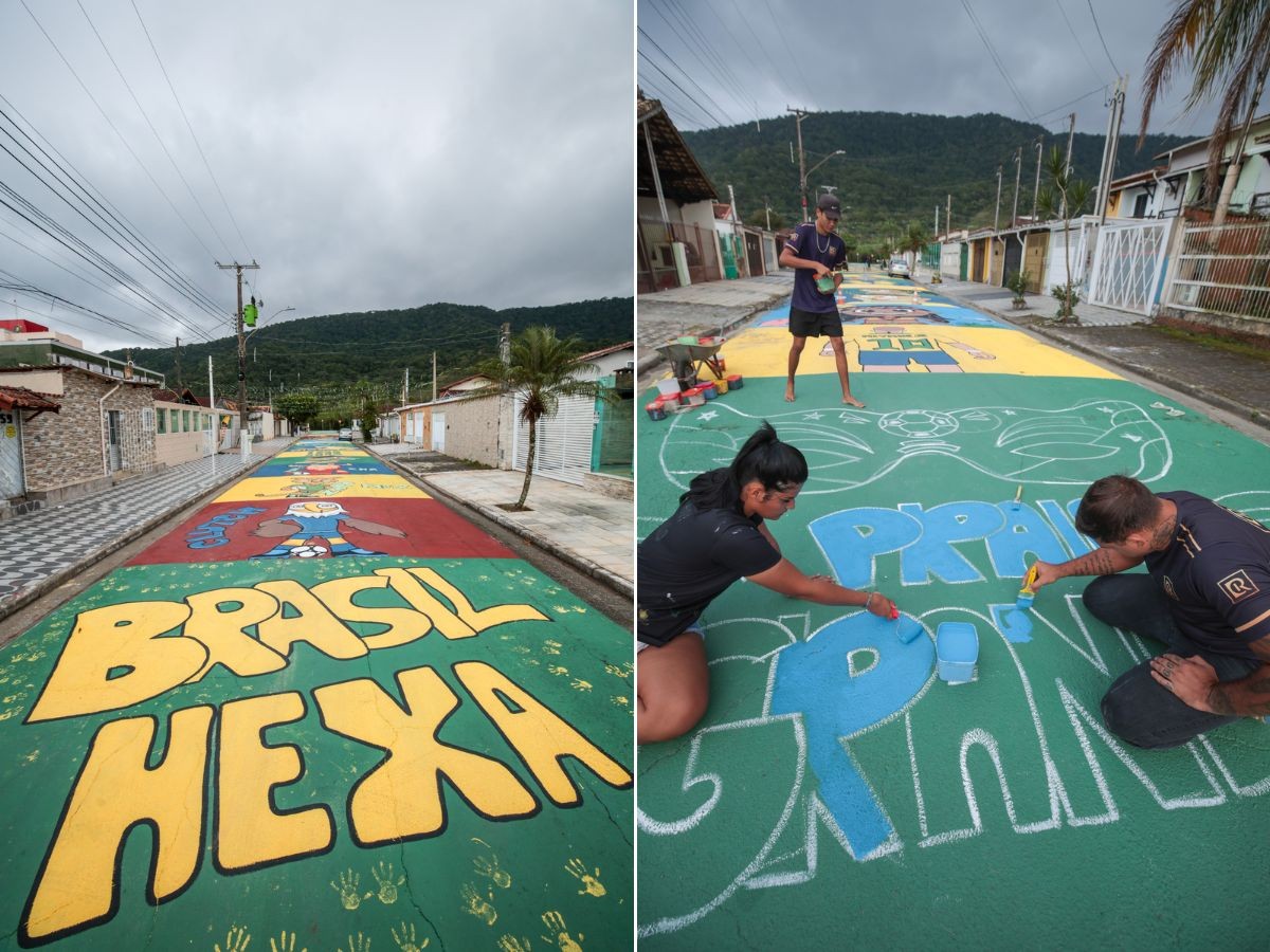 Pinturas para a Copa do Mundo exigem autorização em cidades da Baixada Santista; confira regras