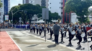 Desfile cívico-militar de 7 de setembro em Natal (RN) — Foto: Vinícius Marinho/Inter TV Cabugi