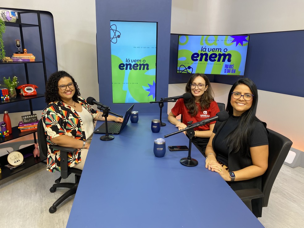 Novo videocast do Lá Vem o Enem traz orientações psicológicas e nutricionais para o dia da prova — Foto: Beatriz Freire/TV Cabo Branco