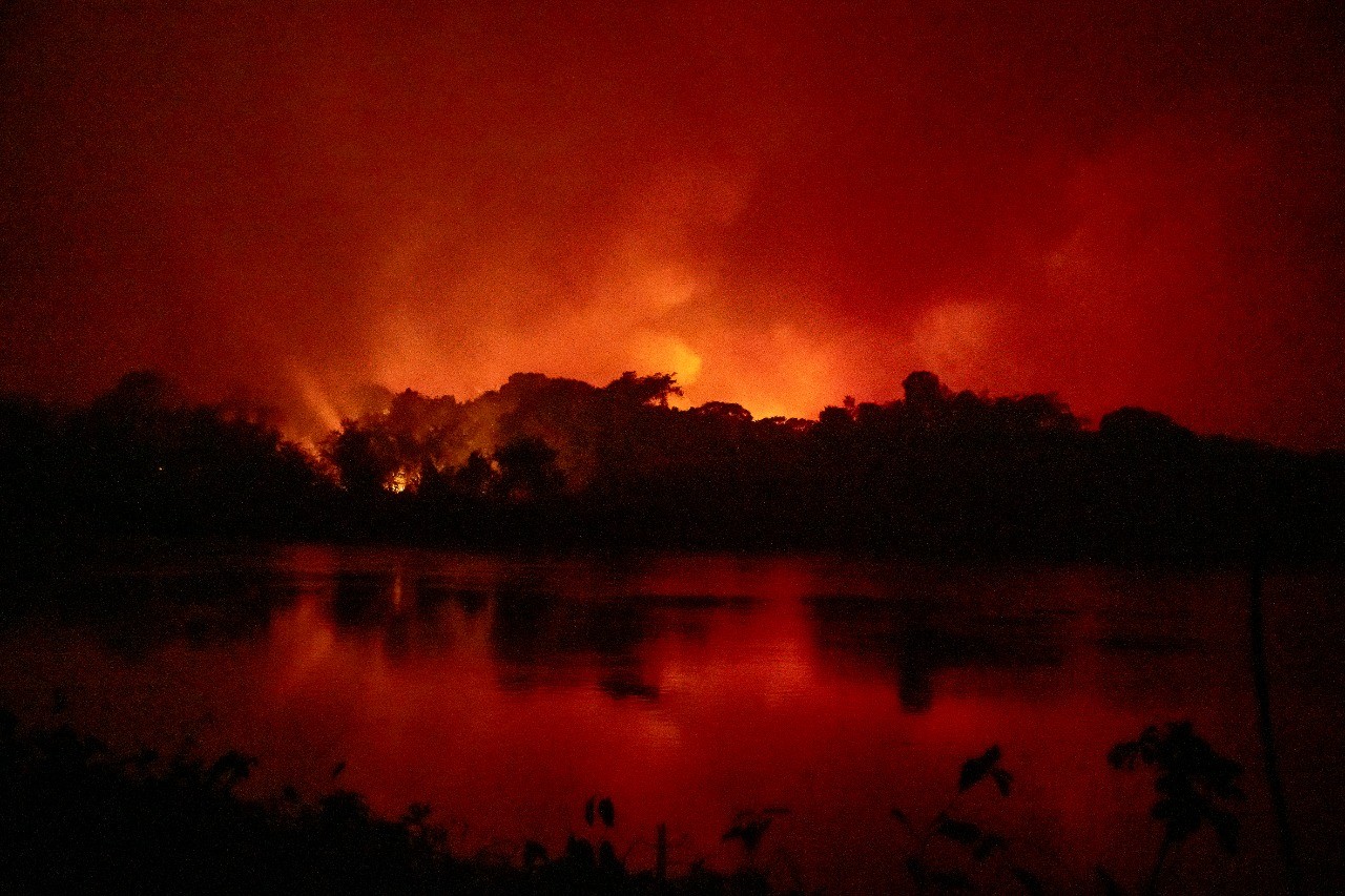 Parque Indígena Xingu que registrou paredão de fogo tem mais de 34 mil hectares queimados em MT