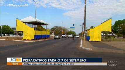 Preparativos do desfile cívico de 7 de setembro estão a todo vapor em Palmas