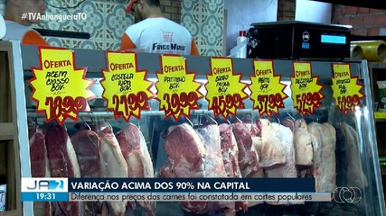 Preço da carne tem variação de até 90% em Palmas; saiba mais