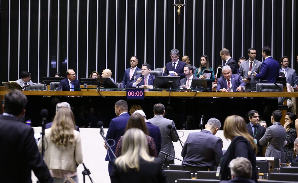 Sessão Conjunta com o Congresso Nacional na quinta-feira (20). — Foto: Vinicius Loures/Câmara dos Deputados