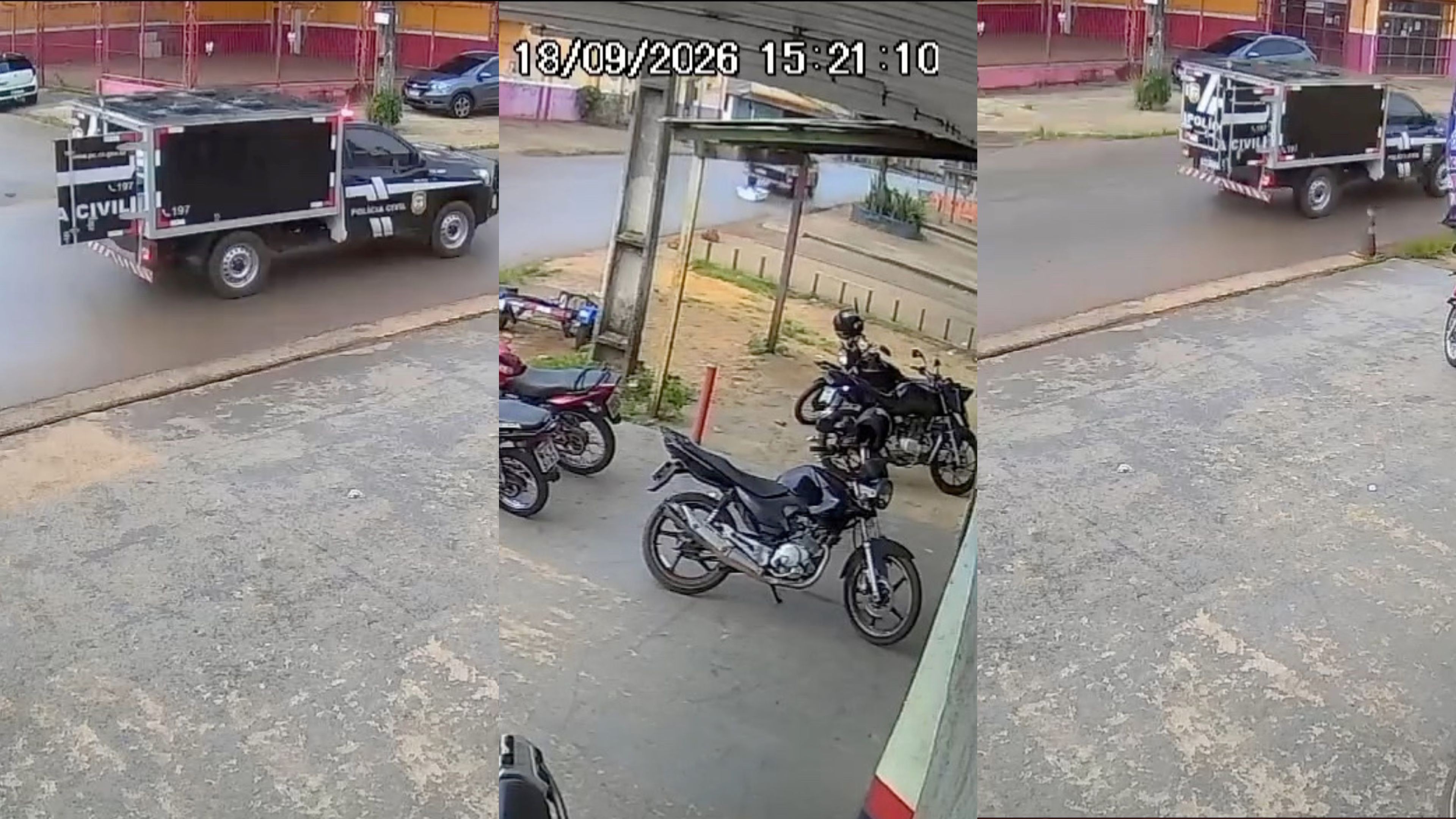 VÍDEO: Corpo cai de veículo do IML durante transporte em rua de Porto Velho