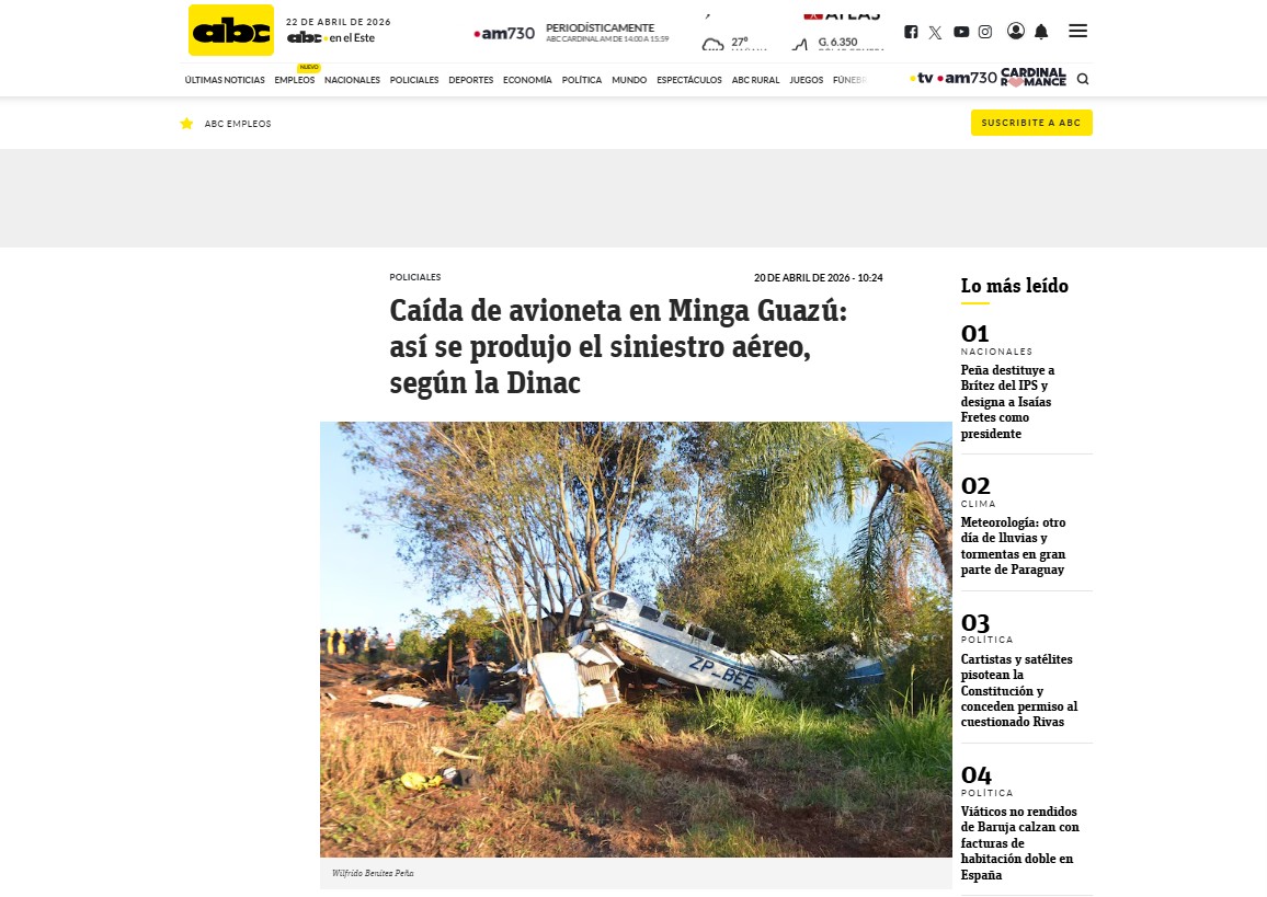 Avião carregando R$ 15 milhões cai no Paraguai, e moradores roubam dinheiro