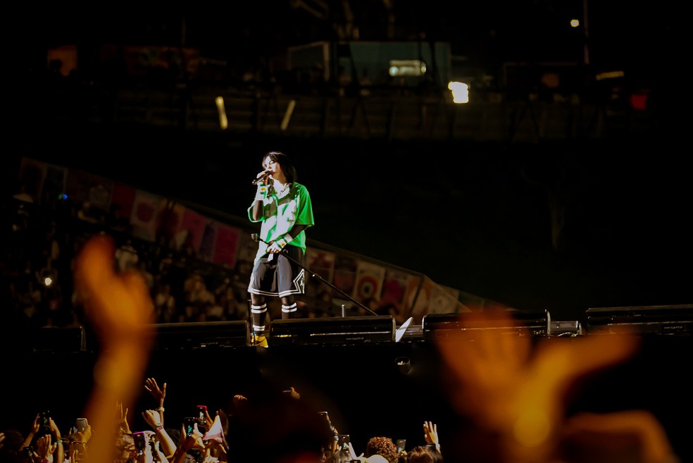 Billie Eilish no Lolla 2023 — Foto: Rafael Leal / g1