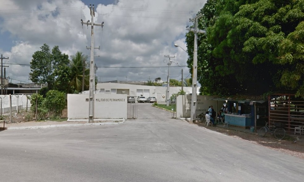 Creed da Polícia Militar de Pernambuco fica em Abreu e Lima, no Grande Recife — Foto: Google Street View/Reprodução