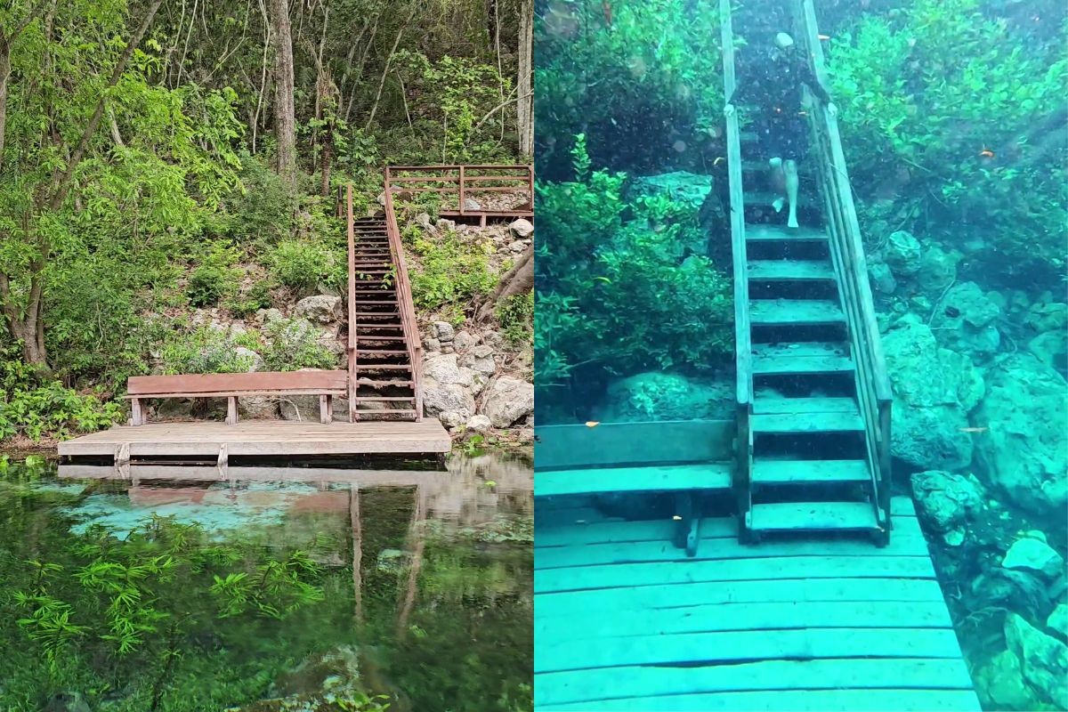 ANTES X DEPOIS: chuva transforma fervedouro de águas cristalinas em cenário raro