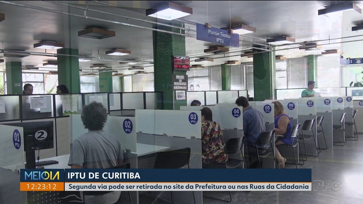 2ª via do IPTU 2019 de Curitiba pode ser consultada no site da prefeitura Paraná G1