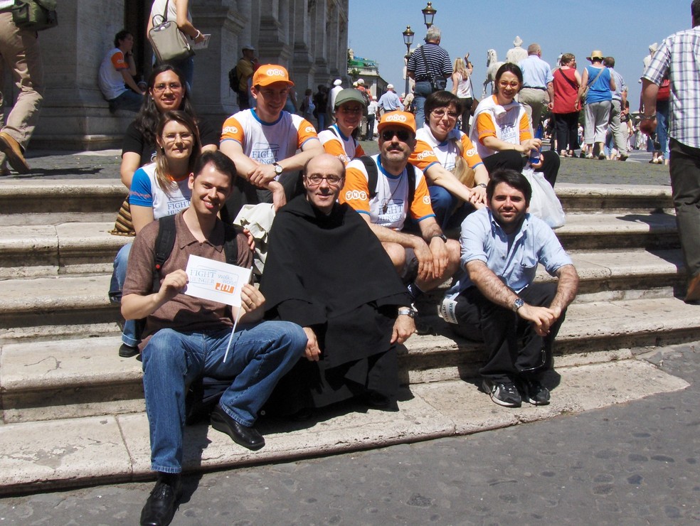 Ação social dos agostinianos em Roma — Foto: Arquivo pessoal