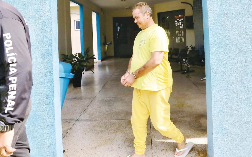 Naçoitan Leite, prefeito de Iporá, após prisão em Goiás — Foto: Diomício Gomes/O Popular