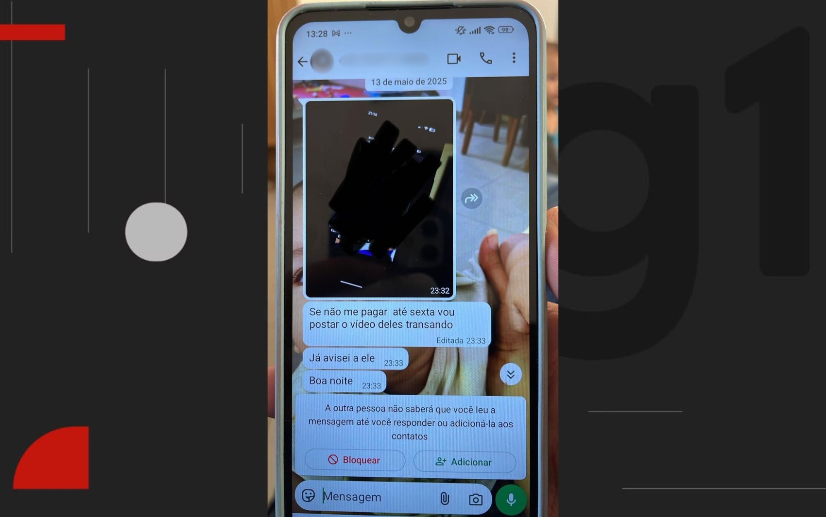 Veja mensagens enviadas por influenciadora suspeita de extorsão para mãe de vítima: 'vou postar o vídeo deles' 