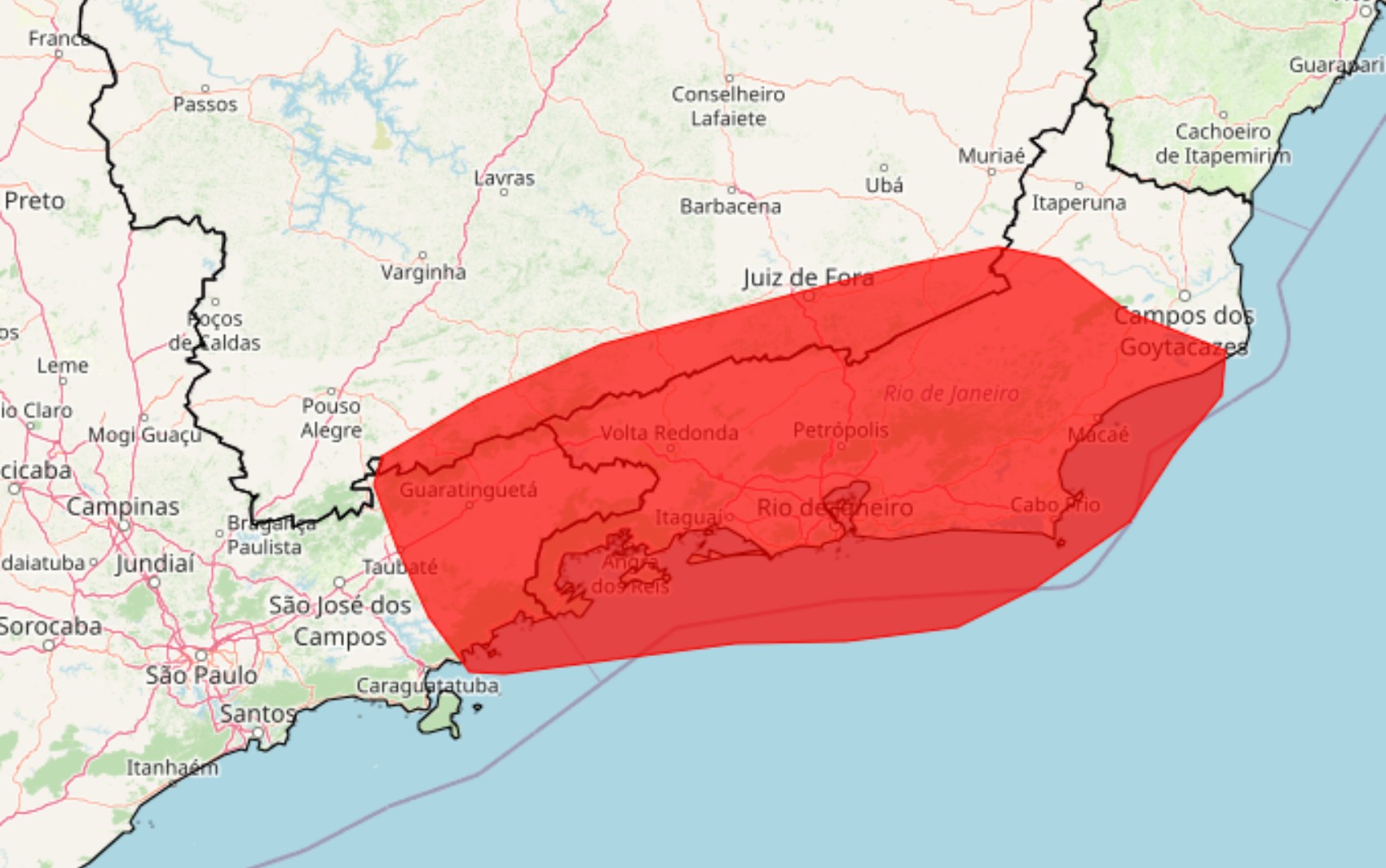 Governo de MG e Inmet emitem alertas para chuvas intensas e risco de deslizamentos no Sul de Minas neste fim de semana