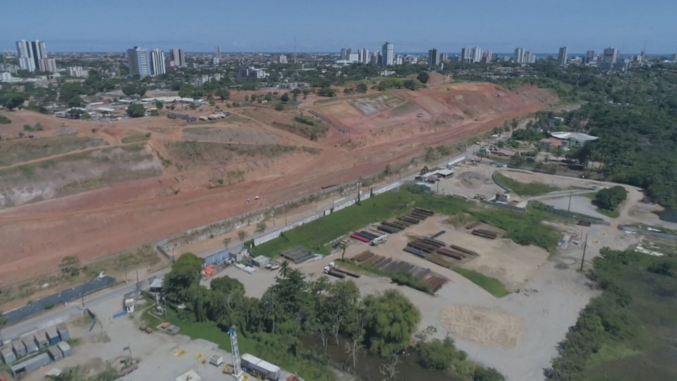 Bairros estão afundando em Maceió — Foto: Reprodução/Jornal Hoje