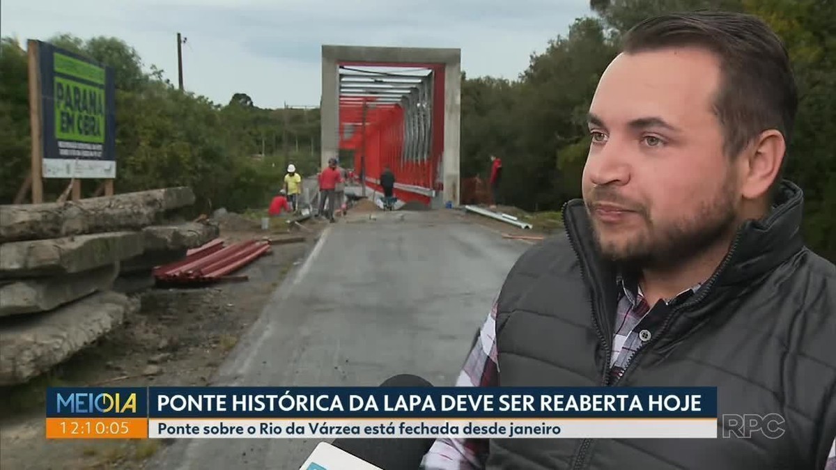 Ponte histórica da Lapa deve ser reaberta hoje