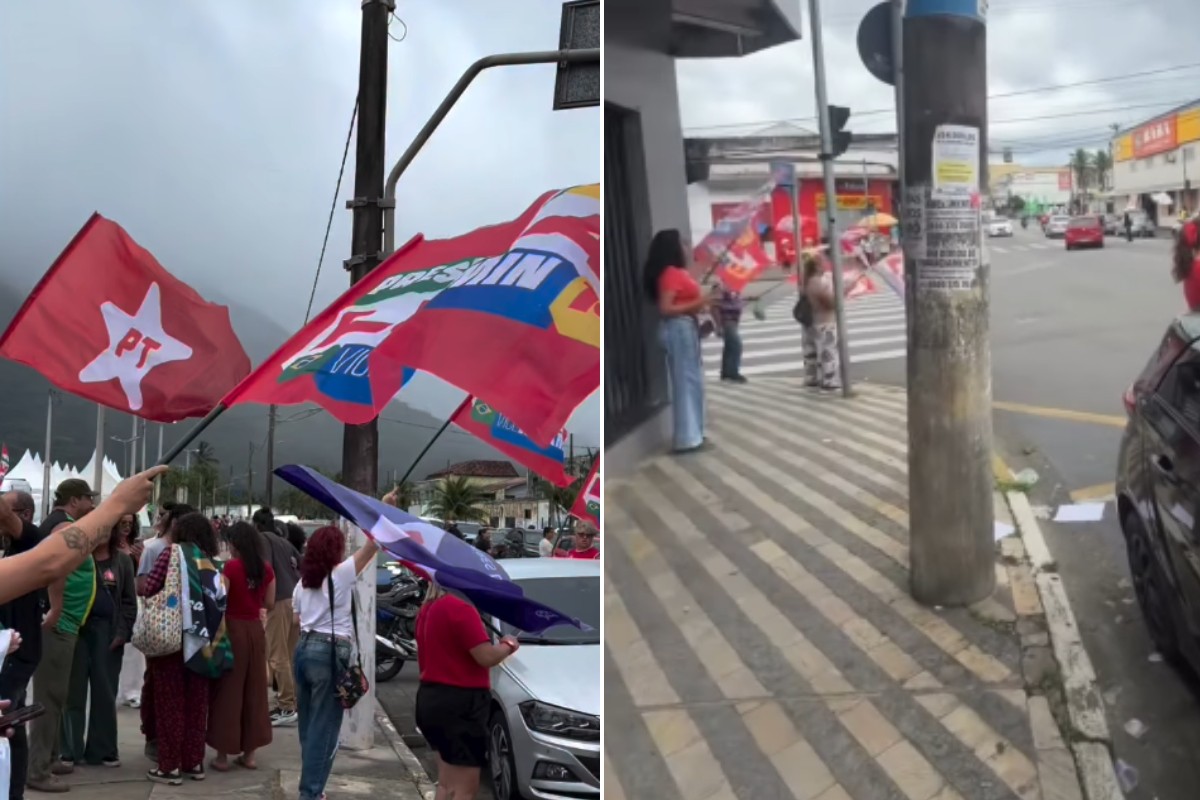 Mulheres são agredidas durante ato pró-Lula em feira livre no litoral de SP