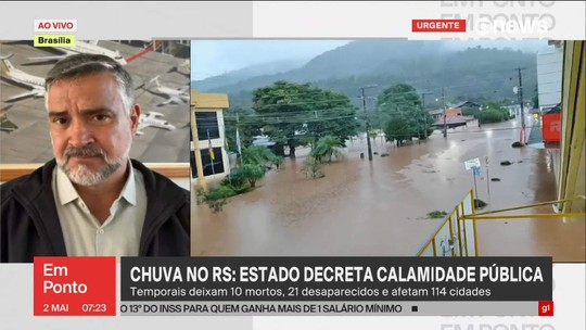 Chuva no RS: estado decreta calamidade pública - Programa: GloboNews em Ponto 