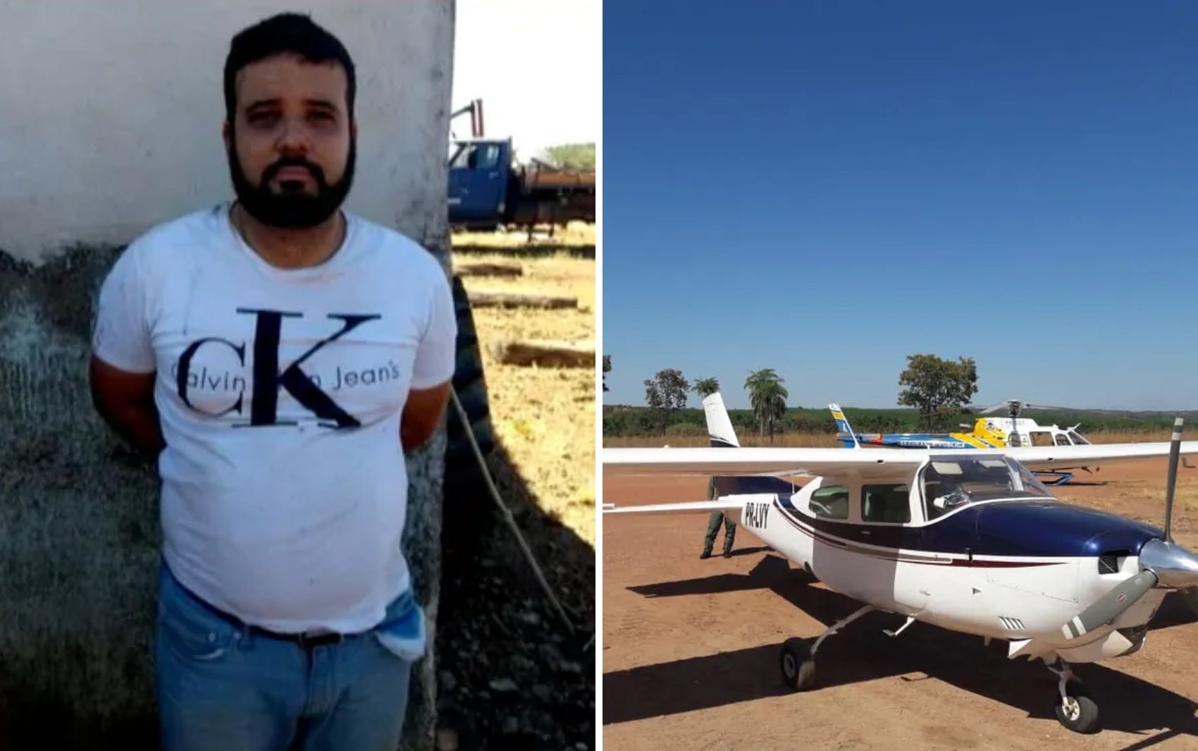 Piloto de avião condenado a quase 10 anos por tráfico internacional atuava como motorista de app em Goiânia, diz PM