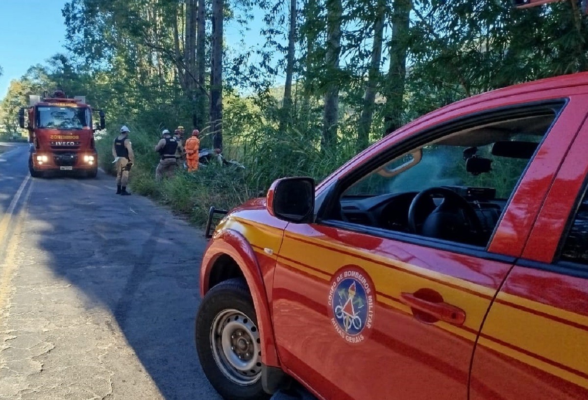 Motorista bate carro em árvore e morre na Avenida Juiz de Fora 