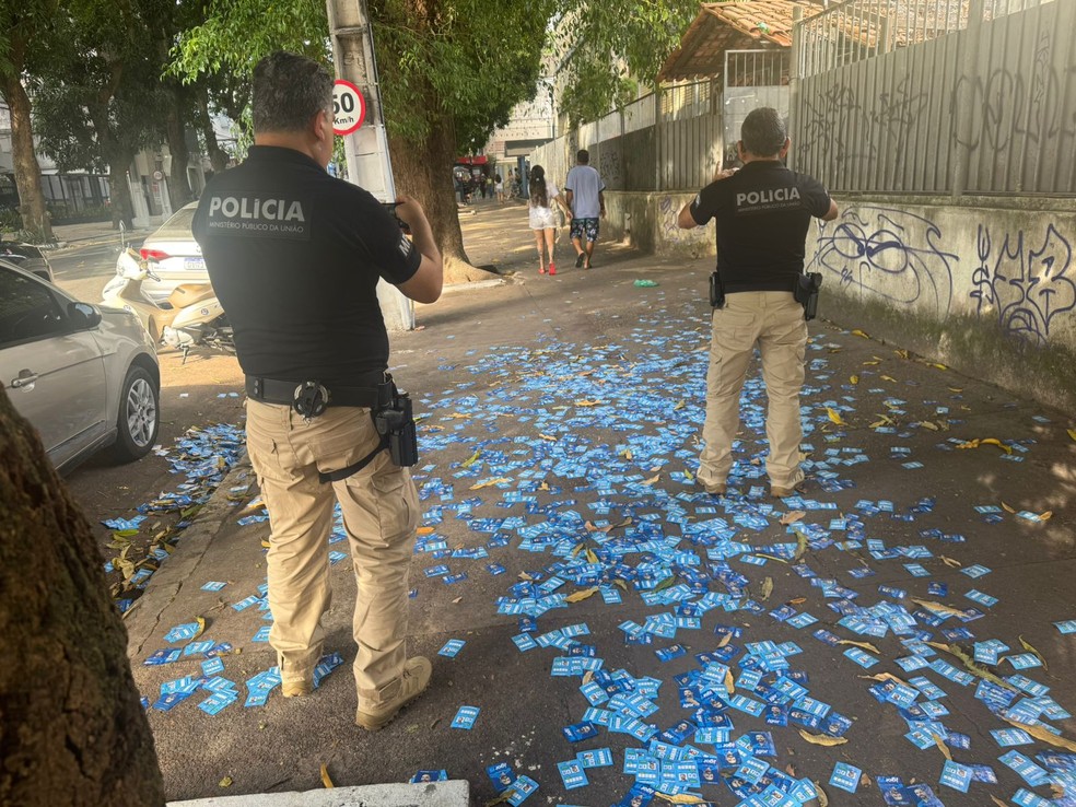MPF do Pará deve atuar para punir envolvidos em sujeira com santinhos em Belém — Foto: Reprodução
