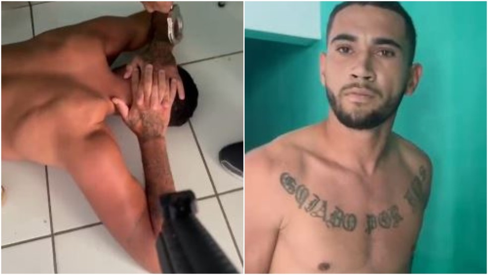 José Rodrigues Neres Filho, de 23 anos, foi preso por torturar a companheira e a enteada de 14 anos no Ceará. — Foto: Polícia Civil/ Divulgação