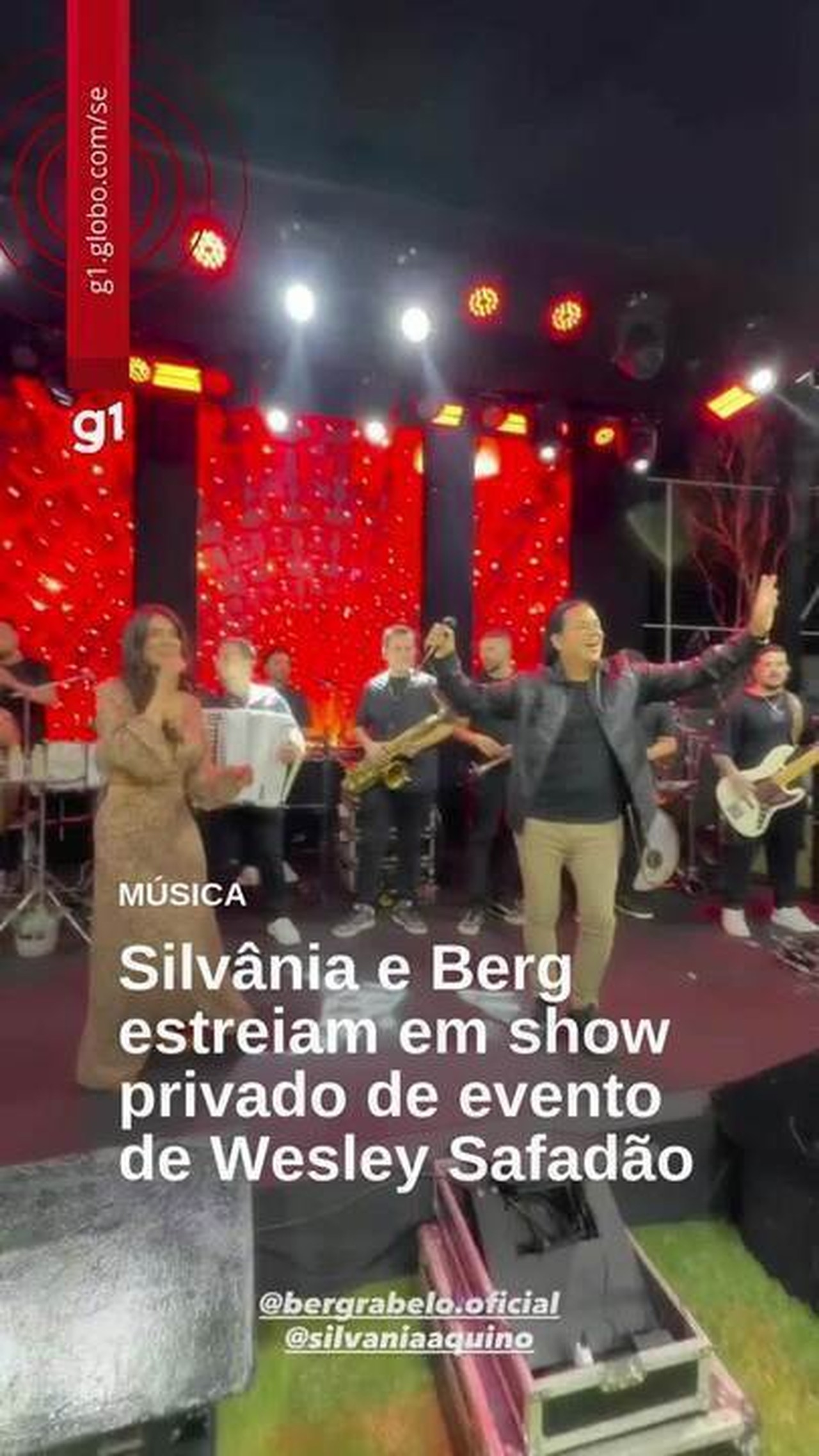 Silvânia Aquino e Berg Rabelo estreiam com show em evento de Safadão | G1
