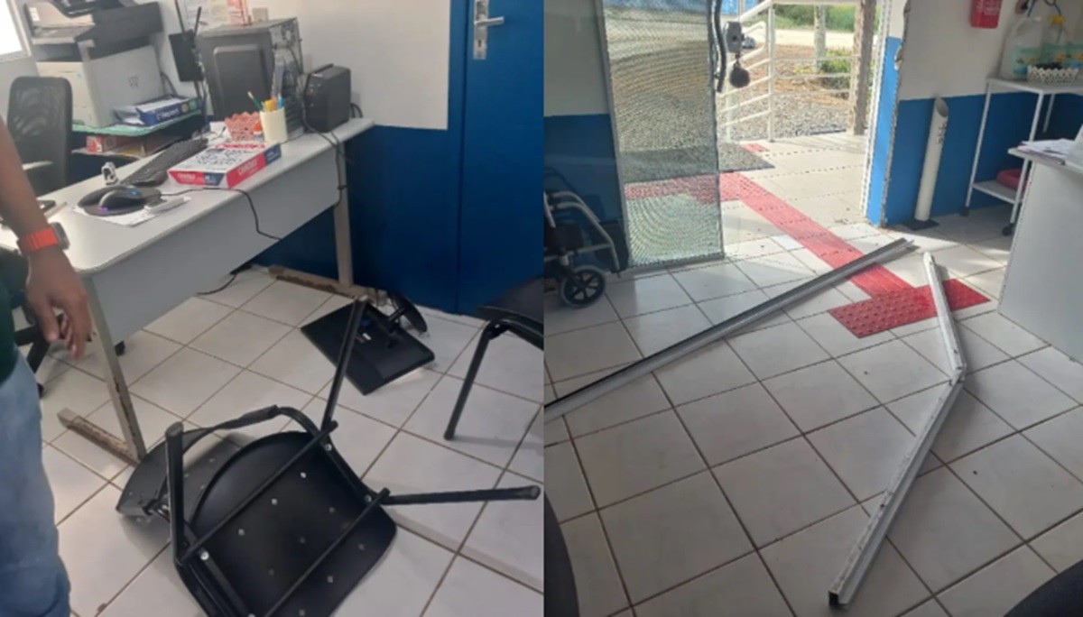 Mulher é presa por agressão e depredar posto de saúde ao ter atestado médico negado em SC 