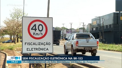 Moradores de Araguaína reclamam da falta de fiscalização eletrônica em trecho da BR-153