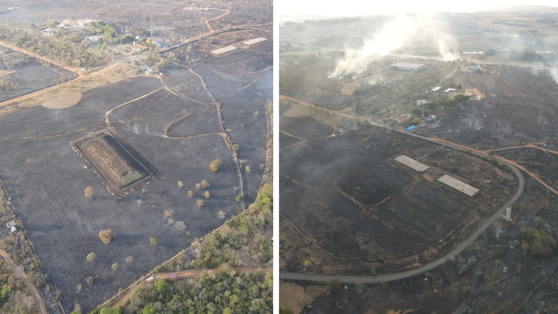 Parque onde fica o depósito do Césio-137 é atingido por incêndio, em Goiás