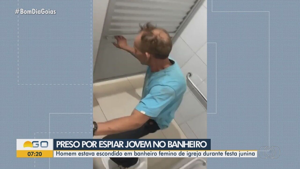 Homem é preso após espiar jovem em banheiro de igreja, em Anápolis