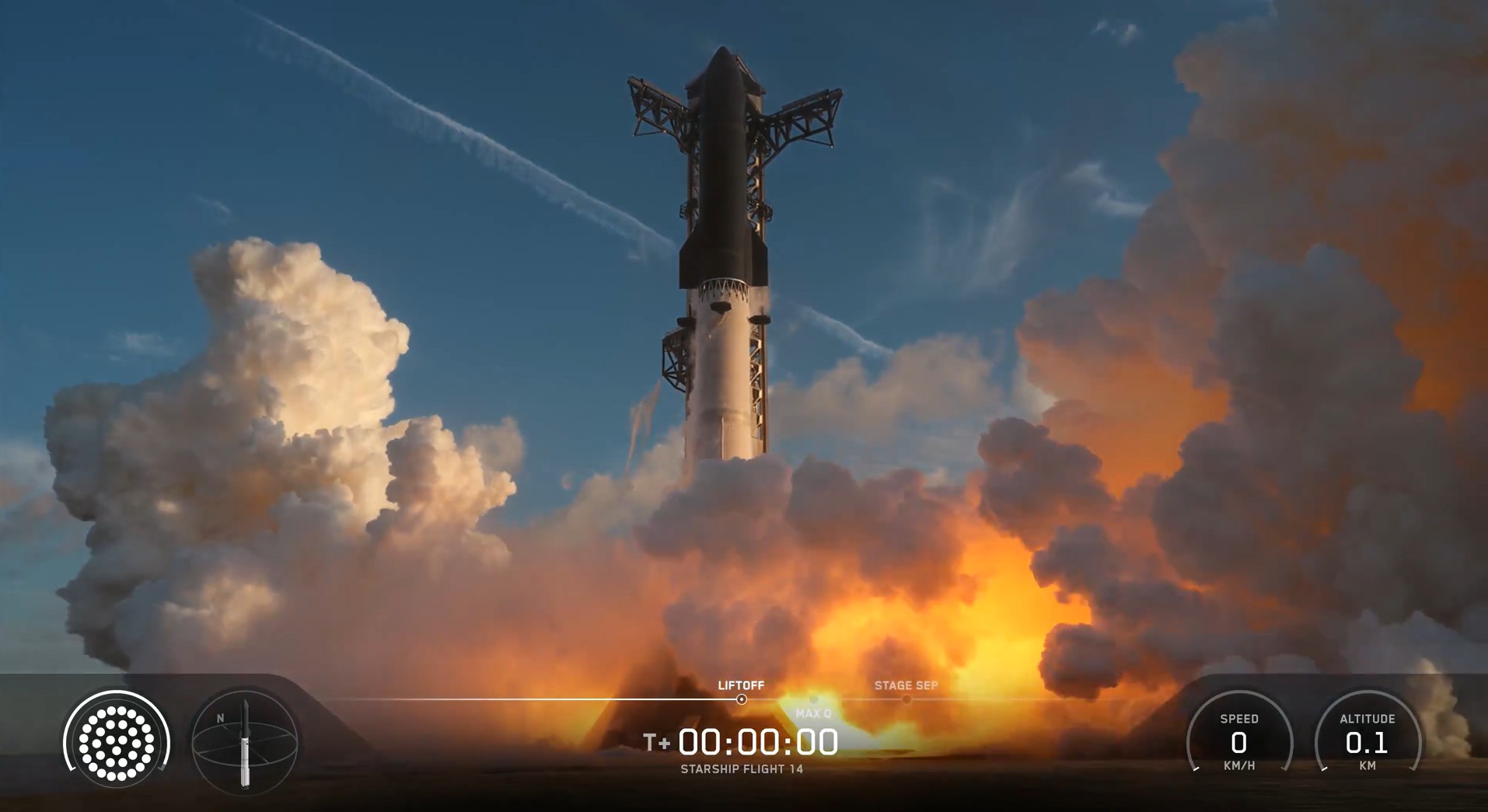 SpaceX lança Starship em 1º voo que dará voltas completas ao redor da Terra