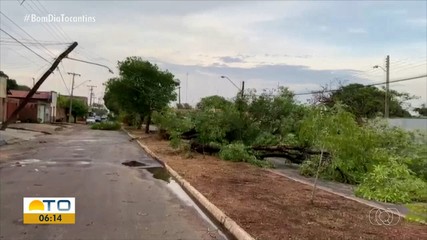 Chuva causa estragos em Miracema do Tocantins