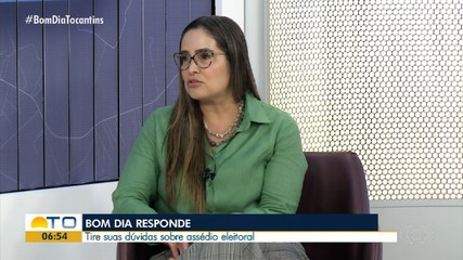 Promotora fala sobre assédio eleitoral no Bom Dia Responde