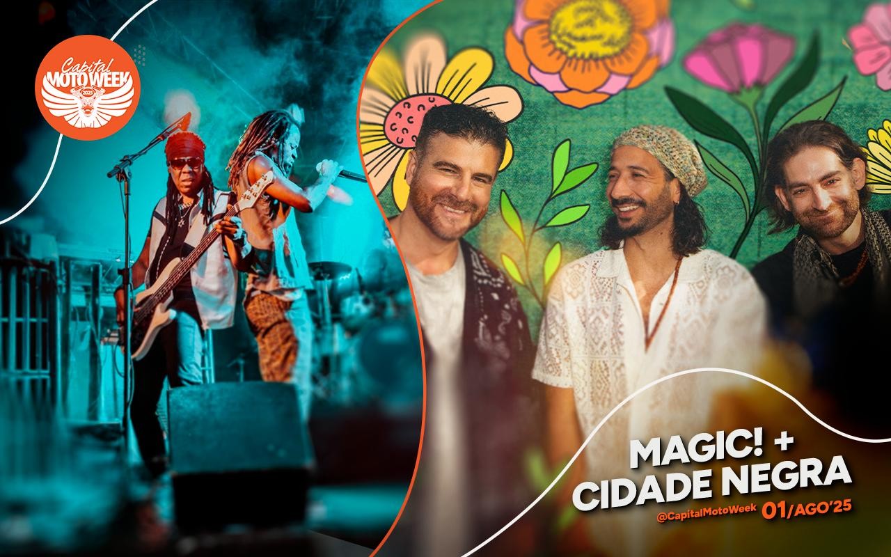 Cidade Negra e Magic! fazem noite do reggae no Capital Moto Week nesta sexta; g1 transmite