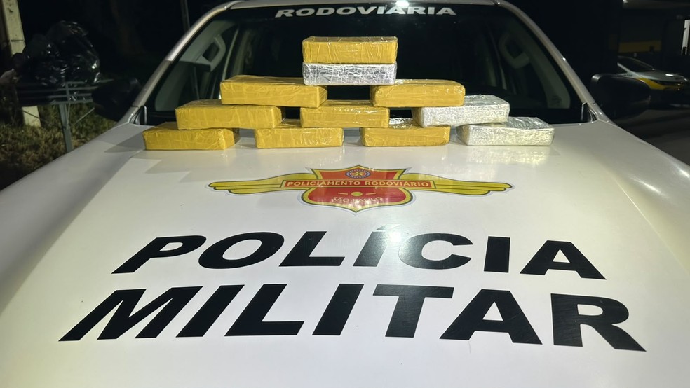 Boliviana é presa ao transportar mais de 11 kg de cocaína em ônibus interestadual em Presidente Venceslau (SP) — Foto: Reprodução/Polícia Rodoviária