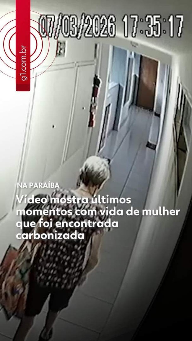 Vídeo mostra últimos momentos com vida de mulher que foi encontrada carbonizada, na PB