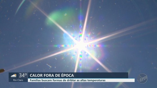 Rio Claro tem a segunda tarde mais quente para maio em 20 anos - Programa: Jornal da EPTV 2ª Edição - São Carlos/Araraquara 