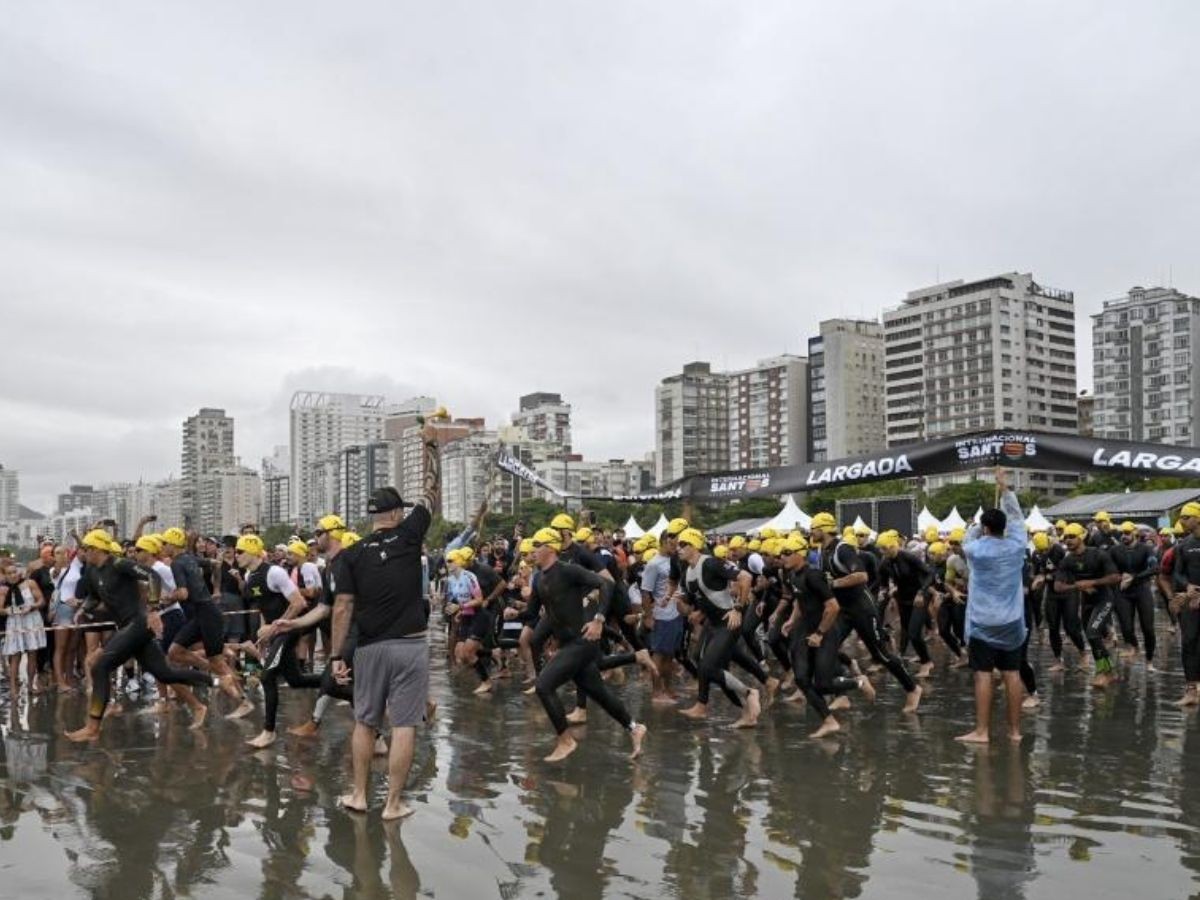 Prova de triathlon provoca alterações no trânsito em Santos; confira rotas alternativas