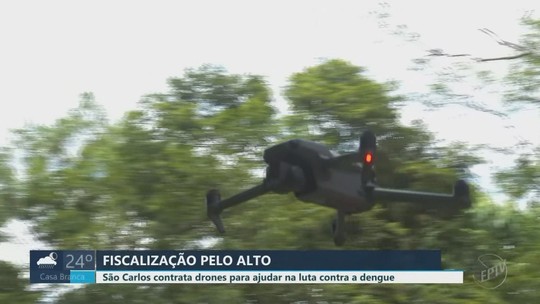 Dengue: São Carlos usa drones para monitorar imóveis com criadouros do Aedes; entenda - Programa: Jornal da EPTV 2ª Edição - São Carlos/Araraquara 