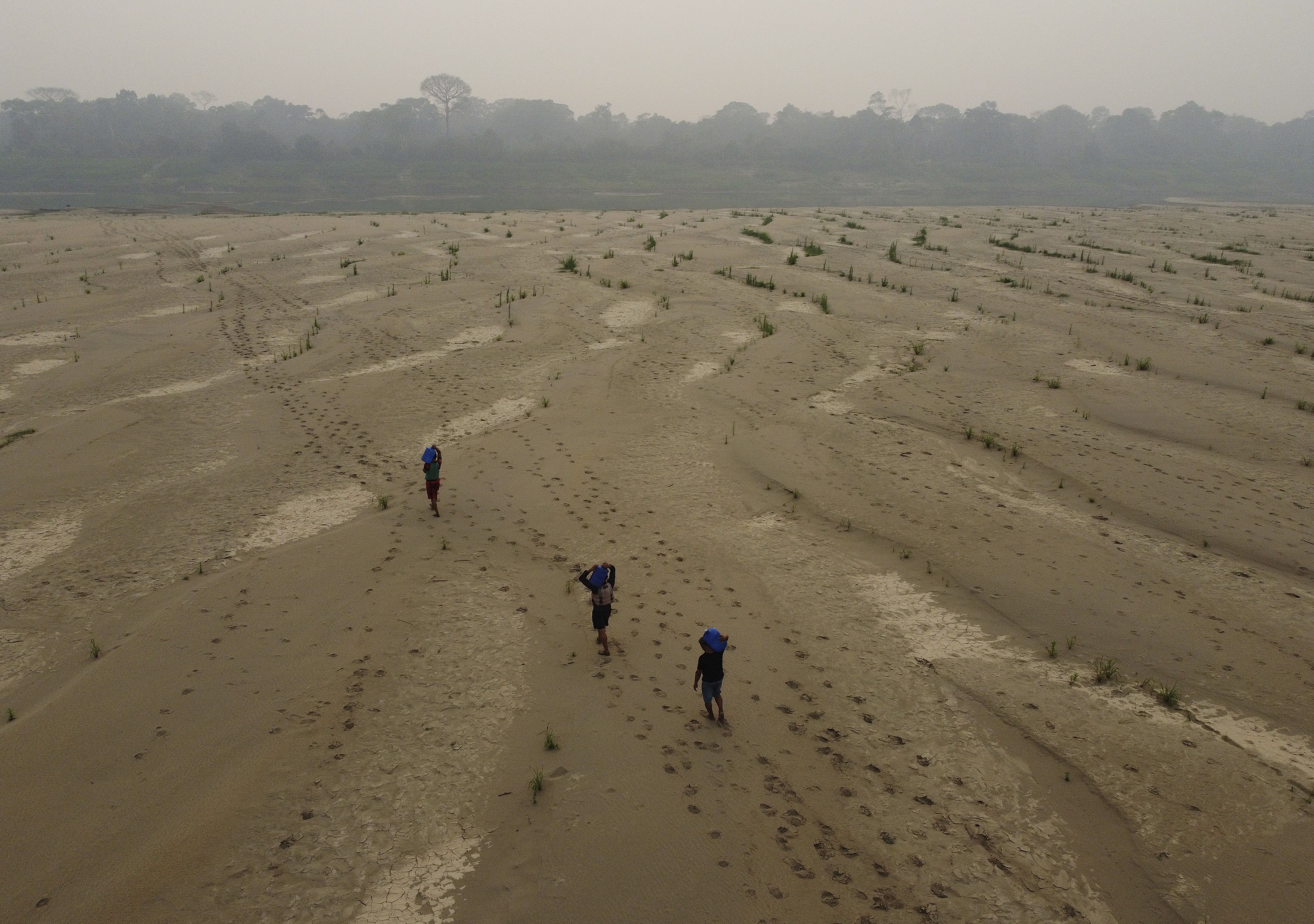 Veja imagens da seca histórica e com recorde de queimadas no Amazonas