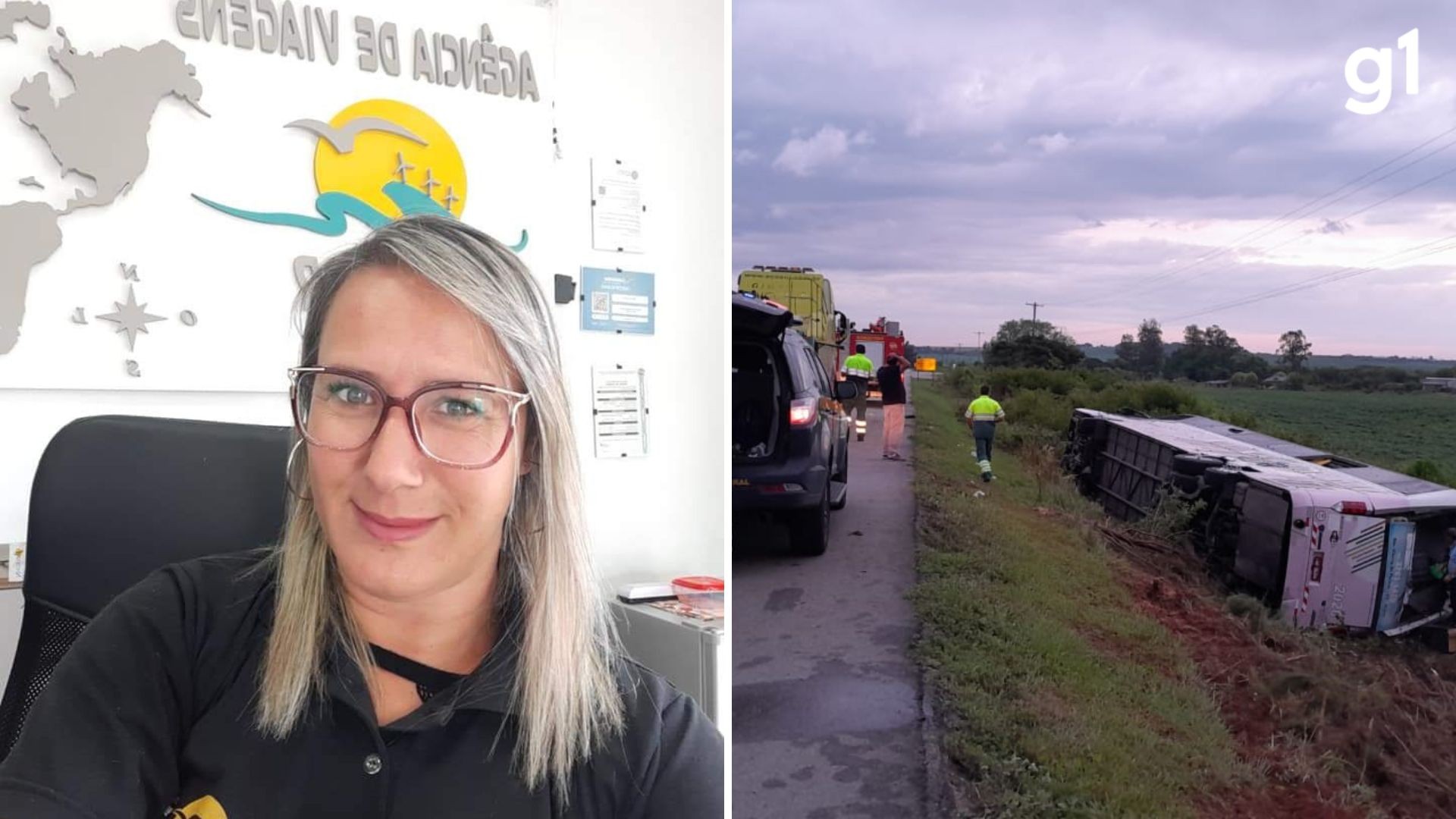 Dona de agência de viagens é uma das vítimas de acidente com ônibus que tombou em Pelotas