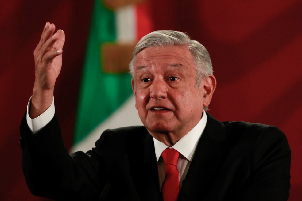 Andres Manuel López Obrador, presidente do México, no dia 27 de dezembro de 2019 — Foto: Henry Romero/Reuters