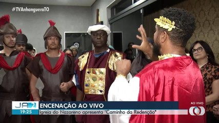 Igreja do Nazareno faz encenação ‘Caminho da Redenção’, em Palmas