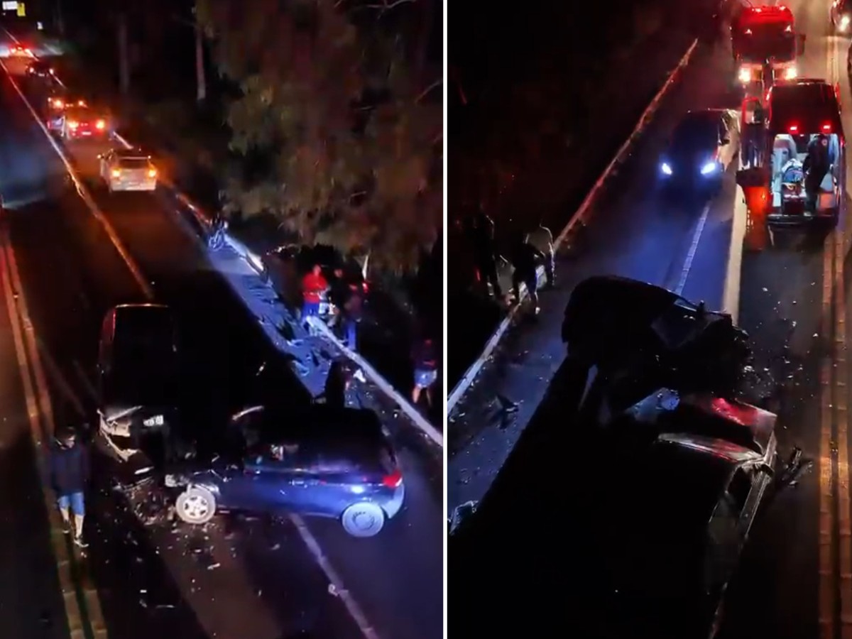 Grave acidente entre três carros deixa feridos em rodovia no interior de SP