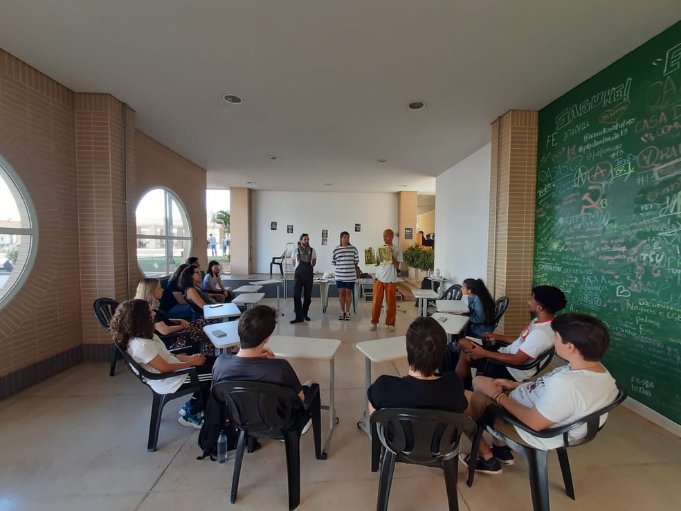 Sala de aula da Fundação CASA, unidade Morro Azul em Limeira