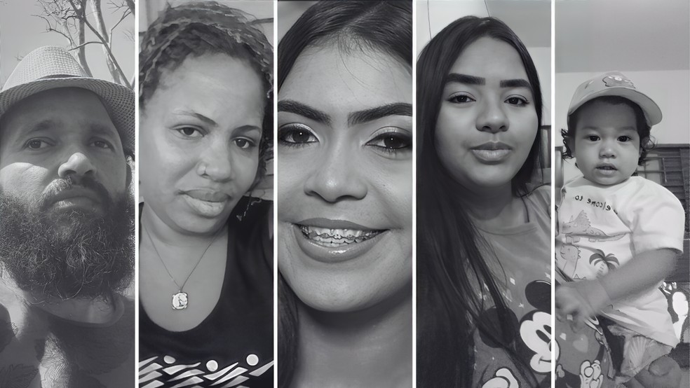 Vítimas do acidente — Foto: Reprodução/Redes Sociais